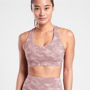 Athleta ultimate textured Bra A-B S Small smoked almond